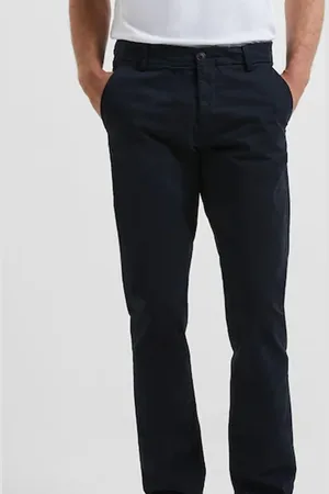 French Connection Blue Stretch Chino Trousers 32W x 31L (UK 32 R)