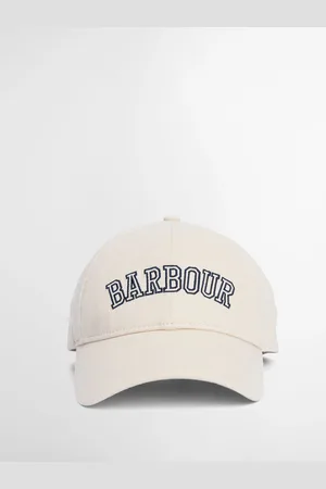 Barbour White International Emily Varsity Logo Sports 100% Cotton Cap One