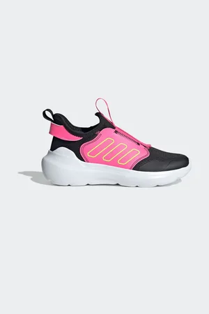 adidas Black/Pink Tensaur Comfort Trainers AU 4.5 (EU 37.5)