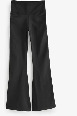 Fabletics Black Sleek Seamless High Waisted Flare Trousers small