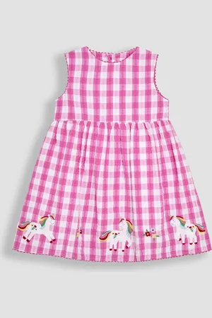 JoJo Maman Bébé Appliqué Gingham Summer Dress 5