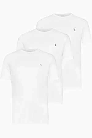 AllSaints AllSaints White Brace Shortsleeve Crew Neck T-Shirt 3 Pack XL