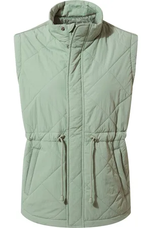 Tog 24 Green Womens Cassly Padded Washed Gilet AU 10