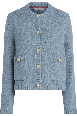 Tommy Hilfiger Blue Button Knit Cardigan M