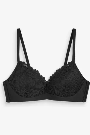 Next Black Pad Non Wire A-E Lace Ultimate Comfort Bra 34 D