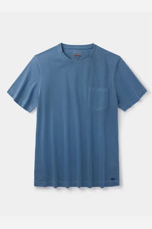 Aubin Pink Hareby Garment Dyed Pocket T-Shirt L