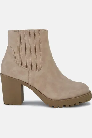 Novo Natural Regular Fit Harlequin Chelsea Heeled Unit Boots AU 7 (EU 38)