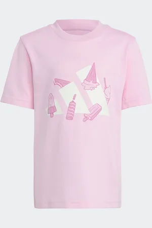 adidas Pink Lounge Ice Graphic 100% Cotton T-Shirt 6