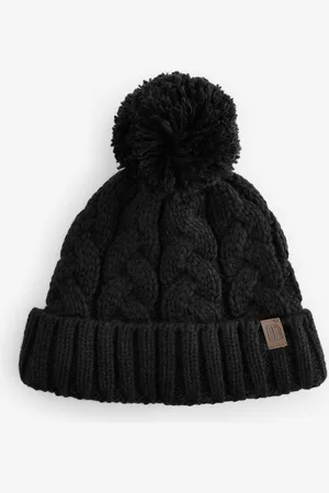 Next Black Cable Knit Pom Hat (1-16yrs) 1