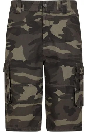 Mountain Warehouse Mens Camo 100% Cotton Lightweight Cargo Shorts 34