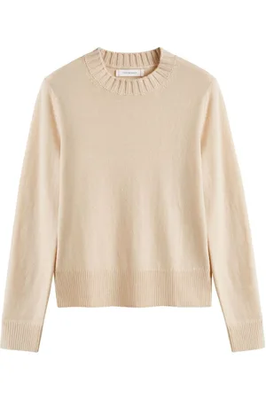 Chinti & Parker Cream Cropped Sporty Jumper XL