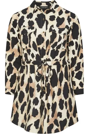 Evans Natural Animal Print Utility Tunic AU 16
