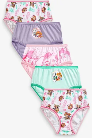 Character Pink Paw Patrol 100% Cotton Briefs 5 Pack 5