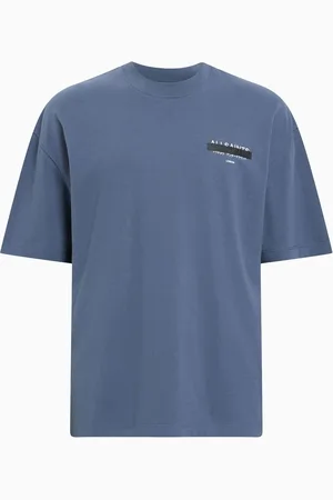 AllSaints AllSaints Blue 100% Organic Cotton Redact Crew T-Shirt M