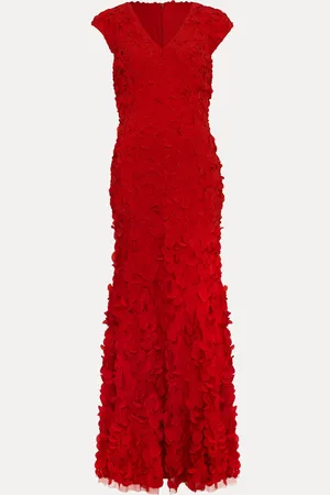 Phase Eight Charlene Ruffle Maxi Dress AU 14