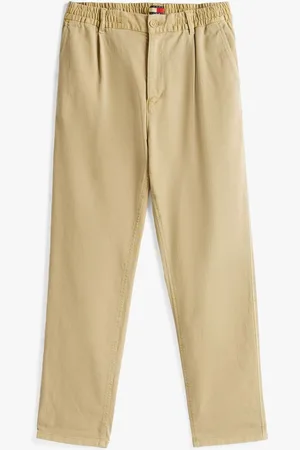 Tommy Hilfiger Cream Isaac Stretch Casual Trousers L