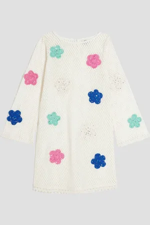 River Island Girls Crochet Flower Dress 146152cm