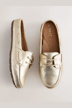 Next Forever Comfort Leather Round Toe Boat Mules AU 6 (EU 37)