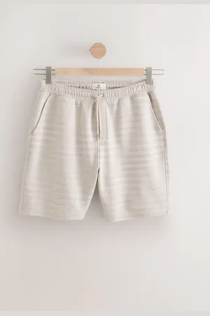 Next Marl Textured Jersey Shorts L