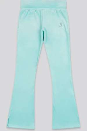 Juicy Couture Blue Girls Fold Over Waist Joggers 10
