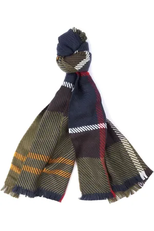 Barbour Green Blair Tartan Check Scarf One