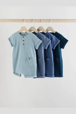 Next Blue Baby Jersey Rompers 4 Pack 12