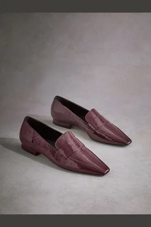 Next Standard Fit Tabitha Simmons Jess Leather Square Toe Loafers AU 9 (EU 41)