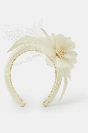 Accessorize Natural Floral Mesh Headband One