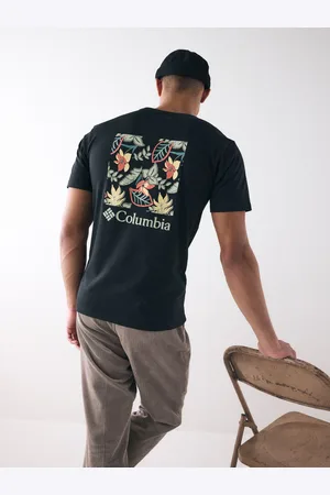 Columbia North Cascades Short Sleeve 100% Cotton Black T-Shirt S