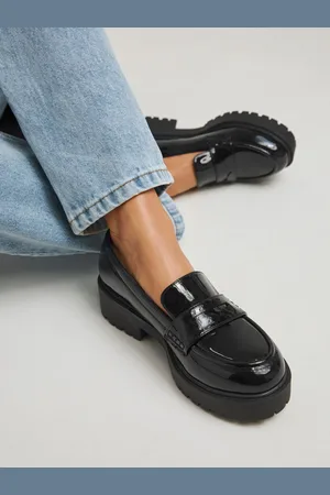 Simply Be Chunky Penny Loafers In Extra Wide Fit AU 10 (EU 41)