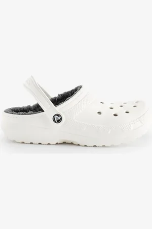Crocs White Classic Lined Clogs AU 7 (EU 38.5)