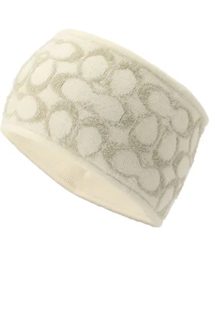 Coach Cream Signature C Metallic Headband One