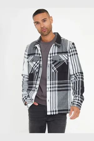 Threadbare Brushed Check Shacket S