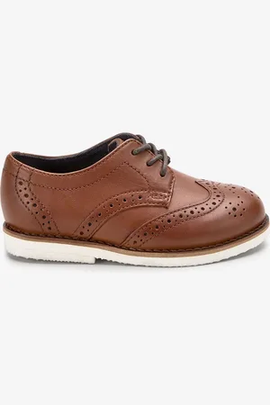 Next Standard Fit (F) Smart Leather Brogue Shoes AU 7 (EU 24)