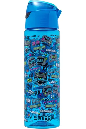 SMIGGLE Blue Eclipse Plastic Flip Lid Drink Bottle 750ml one