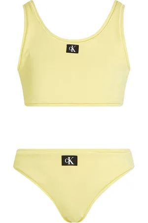 Calvin Klein Yellow Metallic Bikini Set 14