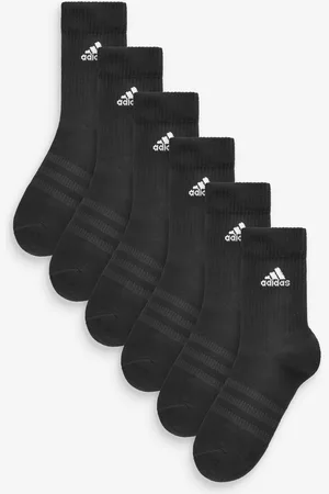 adidas Black Cushioned Crew Socks 6 Pack UK 11-12.5