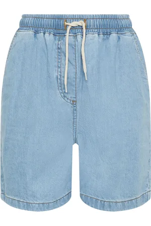 Long Tall Sally 100% Cotton Tie Waist Denim Shorts AU 18 Tall