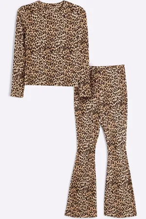 River Island Baby Long Sleeve Fitted 100% Cotton T-Shirt and Trousers Set AU 16