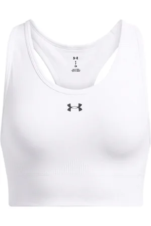 Under Armour White Vanish Seamless Mid Bra small