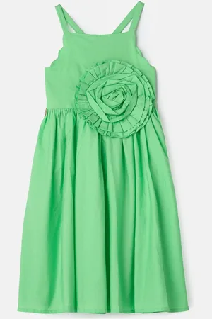 Angel & Rocket Alegra Corsage Scallop 100% Cotton Dress 9 Years (134cm)