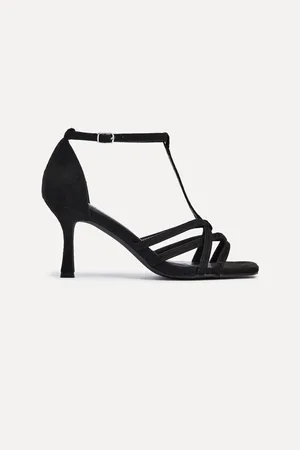 Linzi Black Lilah Closed Back Stiletto Heeled Sandals AU 7 (EU 38)