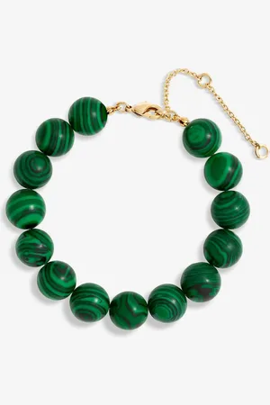 Jon Richard Gold Tone Malachite Bracelet One