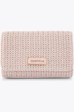 Carvela Pink Sardinia Weave Clutch Bag One