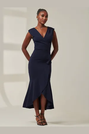 Jolie Moi Tara Sleeveless Draped Maxi Dress AU 16