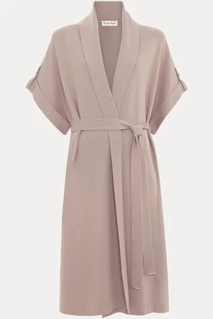 Phase Eight Natural Wendy Knit Coat XS