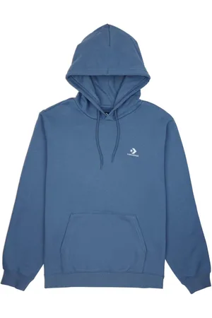 Converse Blue Chest Star Chevron Hoodie M