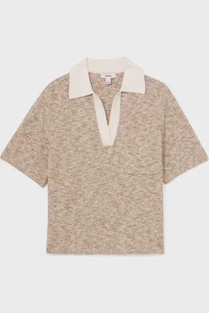 Reiss Sam Cotton-Blend Knit Polo Shirt XS