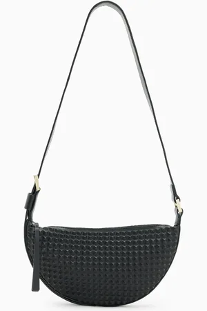 AllSaints AllSaints Black Half Moon Stud Cross-Body Bag One