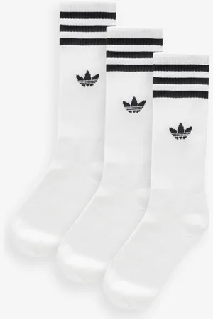 adidas Off White High Crew Socks UK 8.5